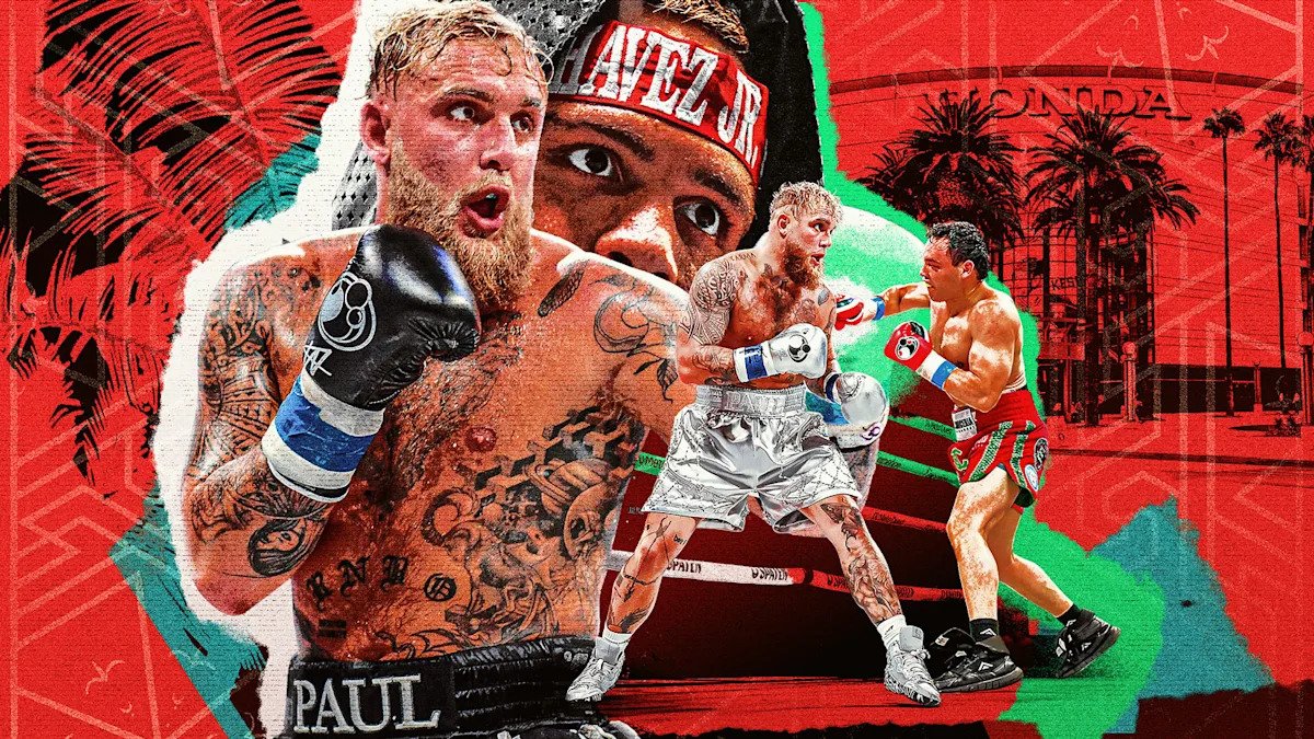 Jake Paul vs Julio Cesar Chavez Jr. Live Rezultatai, atnaujinimai iš eilės, žiedai pasivaikščioja, pradeda grįžti pas Paulą