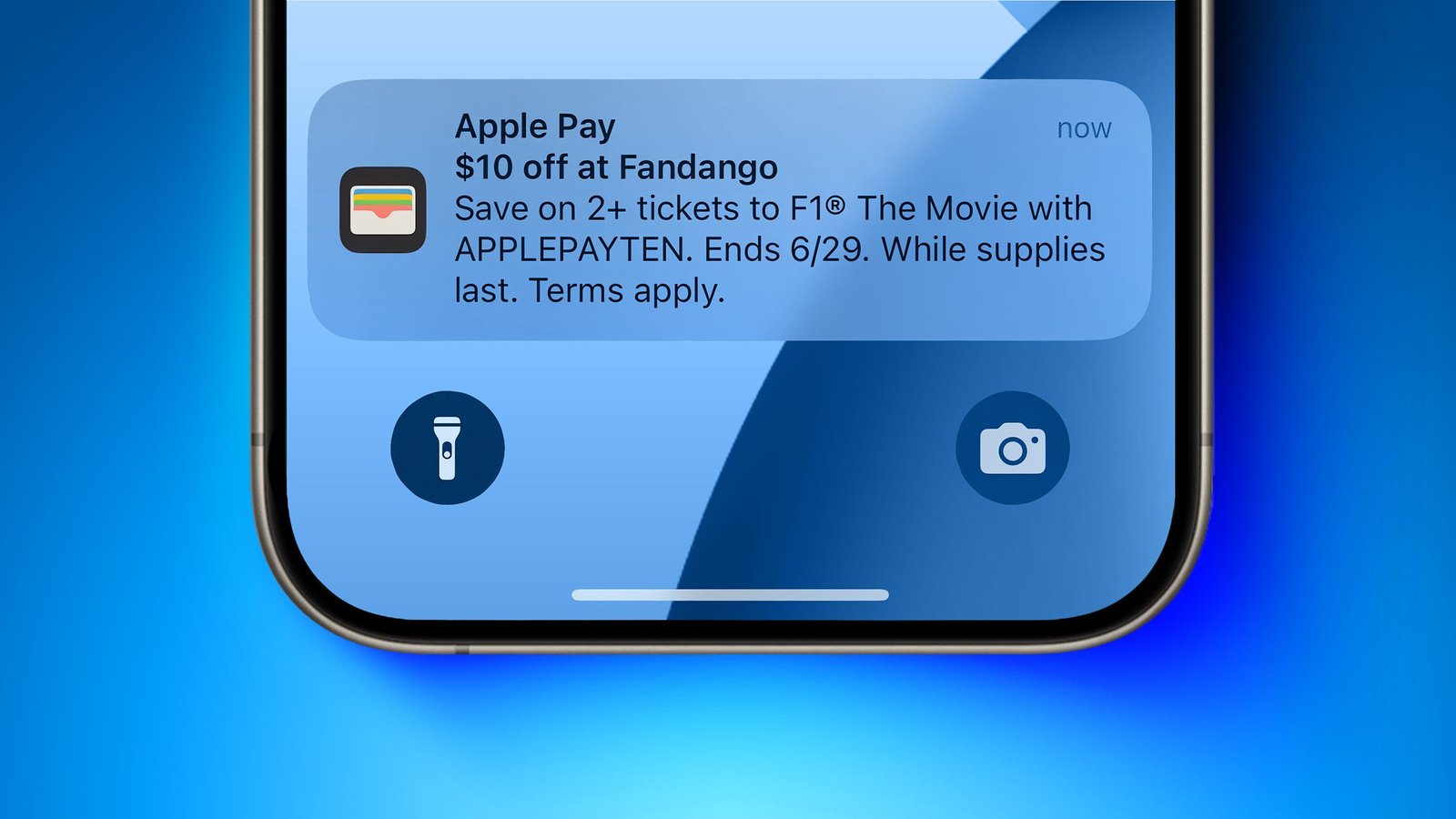 „IPhone“ vartotojai vargina reklamuoti „Apple F1“ filmą su piniginės programos pranešimu