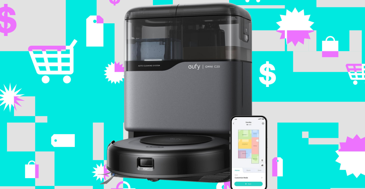„Robovac“ iš „Eufy Omni C20“ grįžta į žemiausią visų laikų lygį