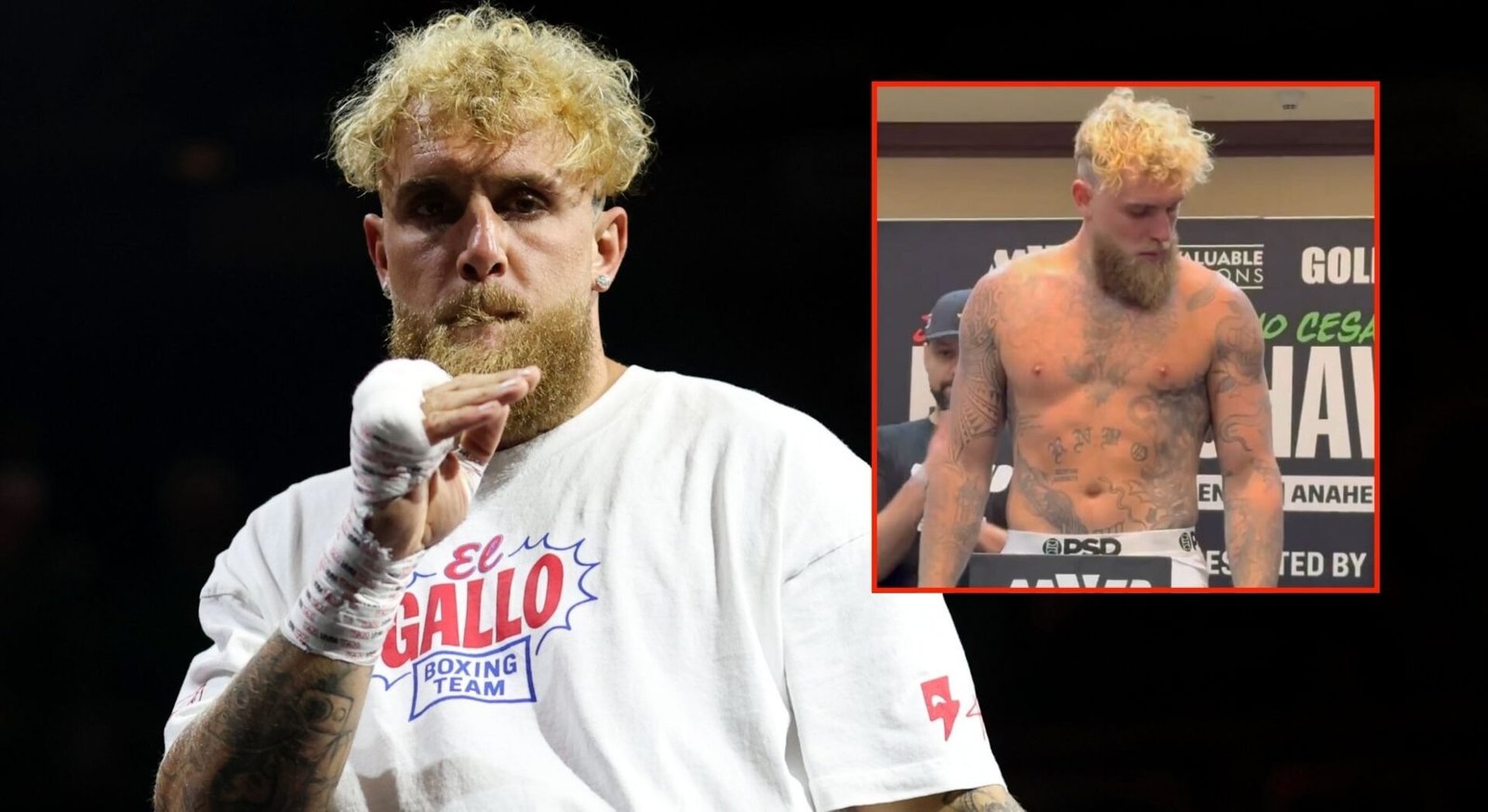 Jake’as Paulius užbaigia 27 svarų kūno pertvarkymą, nes tai daro svorį Giulio Cesar Chavez -Jr. Imtynės