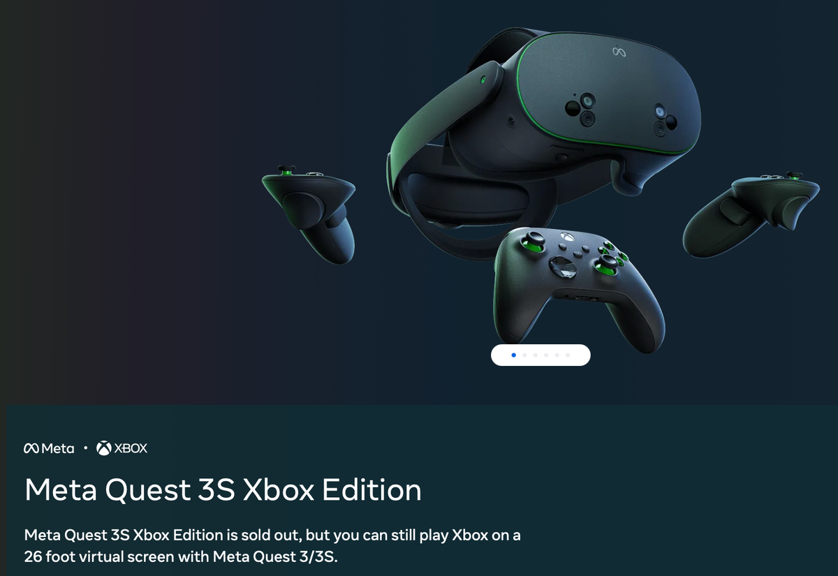 „Quest 3s Xbox Edition“ buvo parduotas iš meta