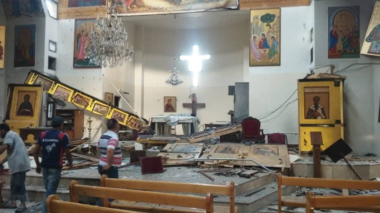 Sirija: savižudžių bombardavimas Damasko stačiatikių bažnyčioje