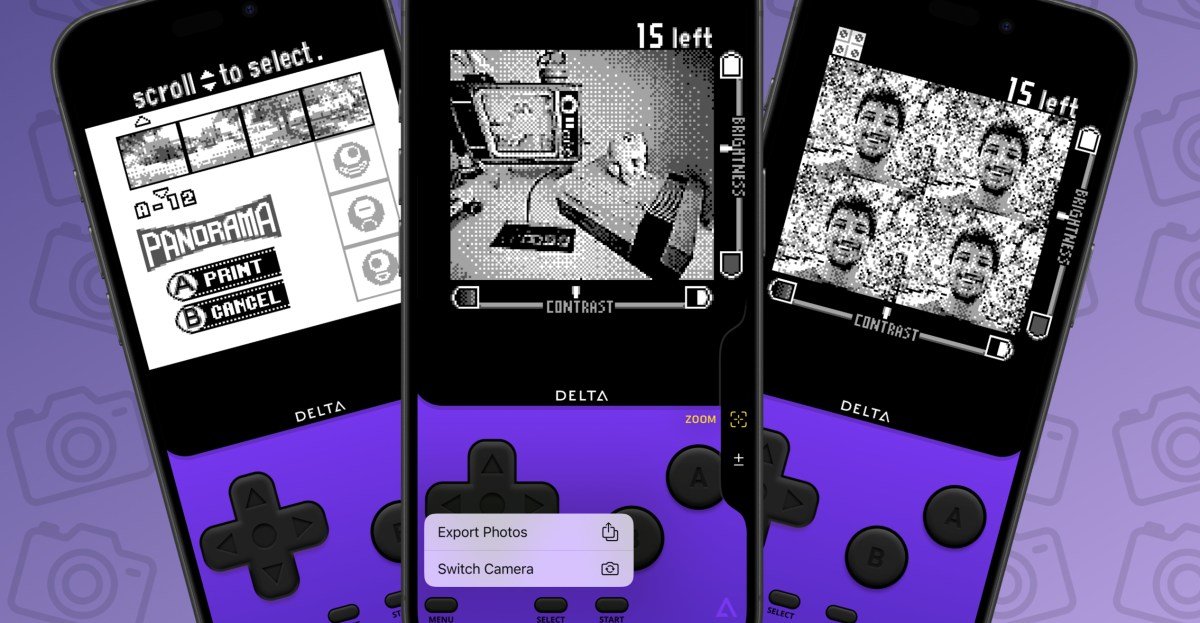 „Delta“ emuliatoriaus kūrėjas pritaikė „Game Boy“ kamerą jūsų „iPhone“