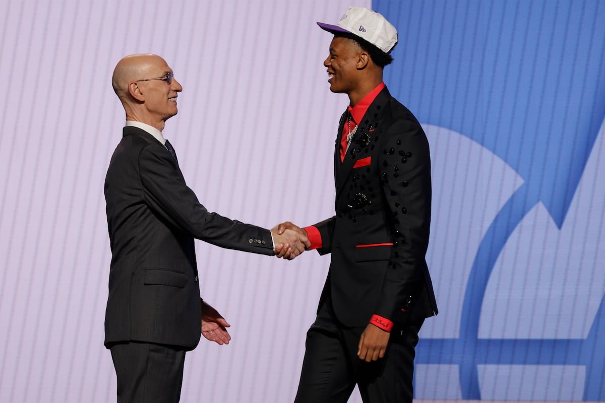 Ace Bailey reaguoja nustebinti Jutos džiazo pasirinkimą NBA NBA juodraštyje