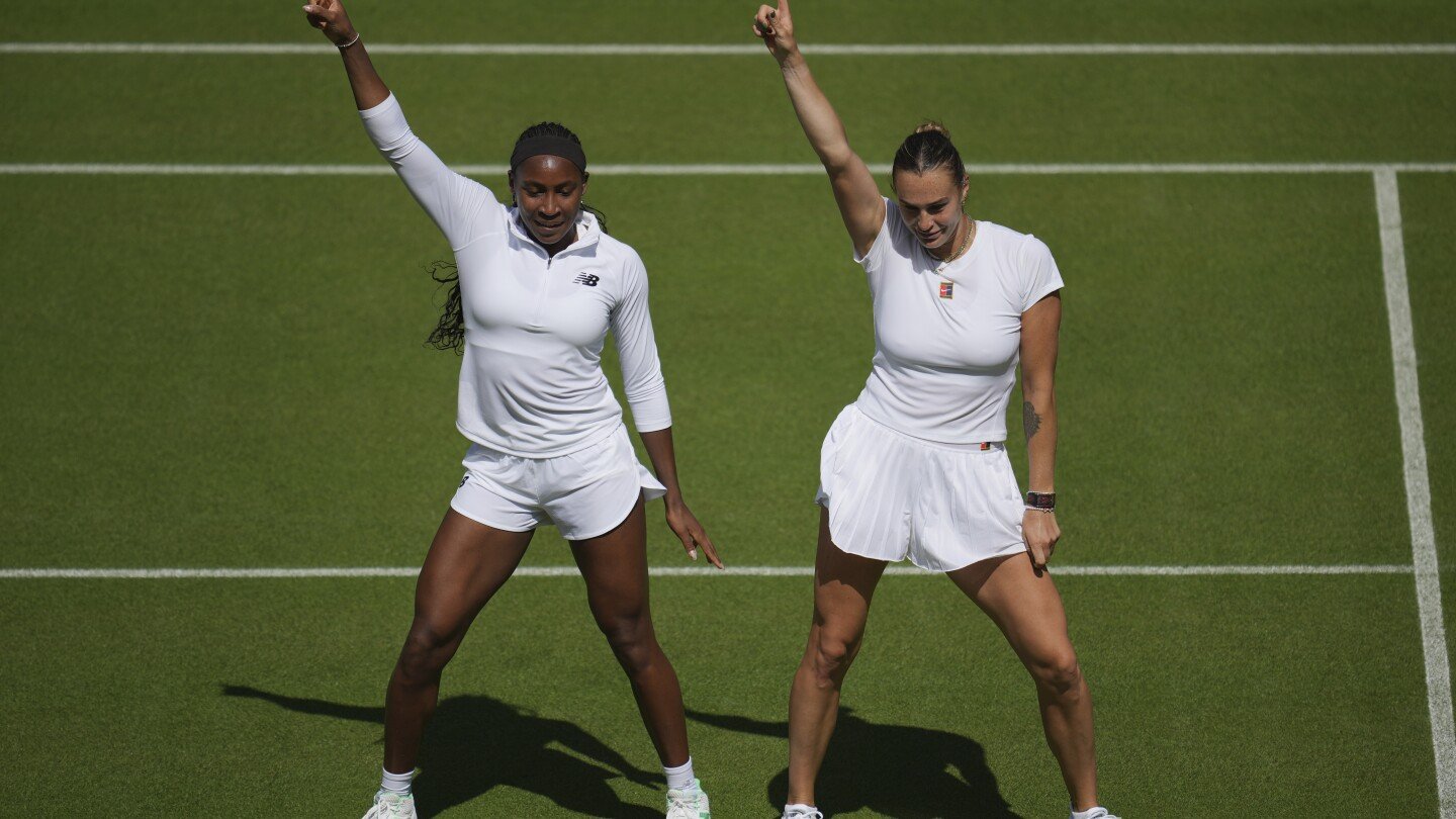Coco Goff, Arina Sabalenka šoka kartu Vimbldone