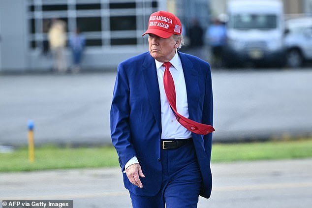 Trumpas praleidžia savaitgalį, kur naikintuvas sukramto „Scambals“, kad nutrauktų orlaivį Bedminsteryje