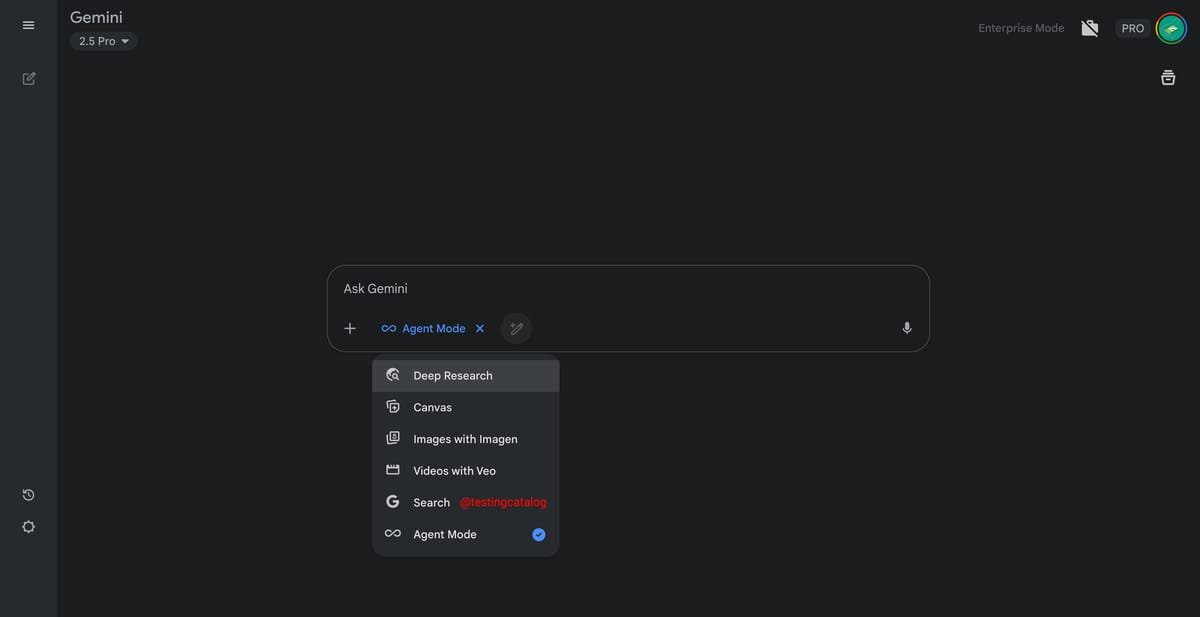 „Google“ skaito gilų mąstymo paleidimo ir „Thies Mode Agent“