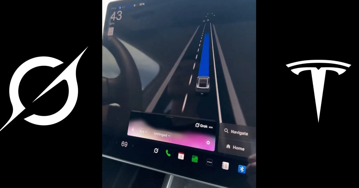 „Tesla“ paleido naują programinės įrangos atnaujinimą su „Grock“, tačiau ji net nesusieja su automobiliu