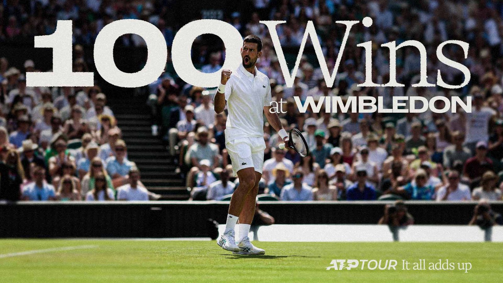 Novakas Djokovičius prisijungia prie Rogerio Federerio, laimėdamas 100 -ą pergalę Vimbldono rungtynėse | ATP turas