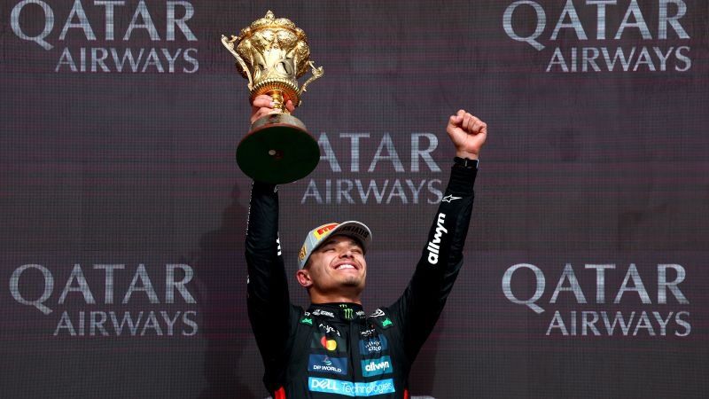 „Lando Norris“ laimi prieštaringai vertinamą britų didįjį